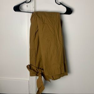 tan wide leg pants